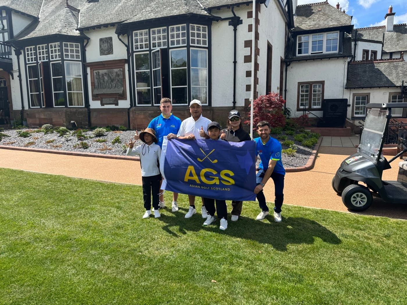 AGS guests at a historic Scottish clubhouse